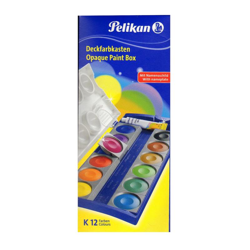 Pelikan Opaque Paint Box 12 Pan Set