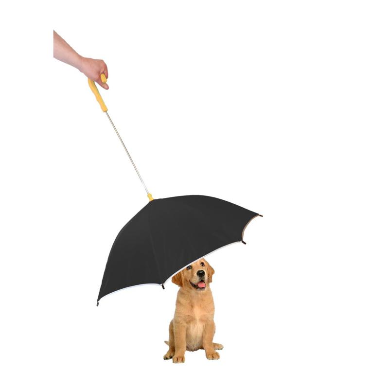 Pet Life Umbrella With Reflective Lining And Leash Holder