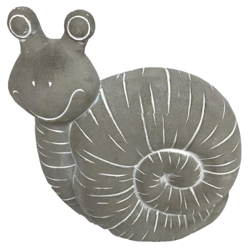 Santa's Workshop Cement Snail Figurine