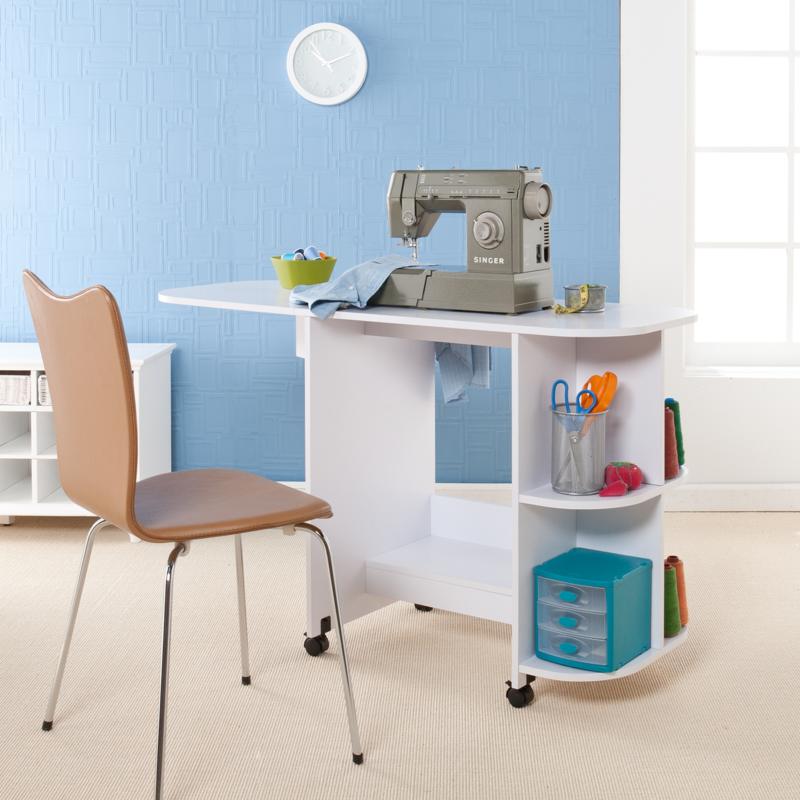 White Sewing Table