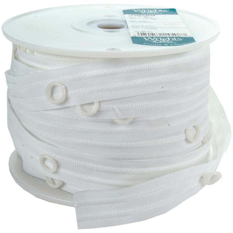 Wrights 1" Austrian Shade Tape   50 Yards/White   7497688