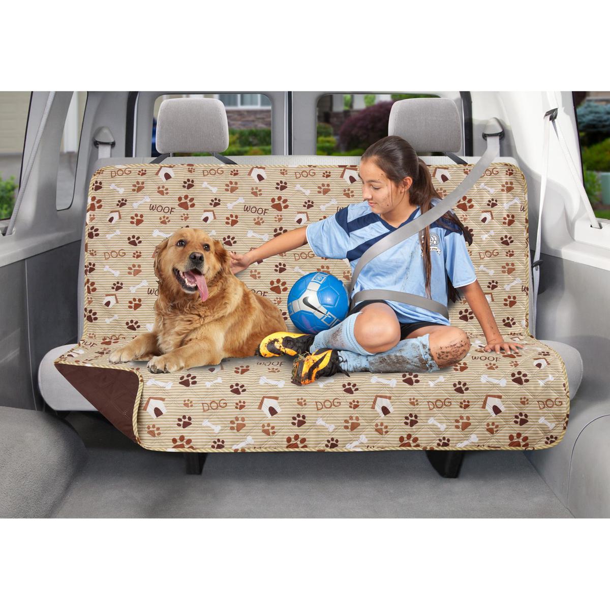 P&A Marketing Couch Guard Reversible Dual Purpose Back Seat Cover