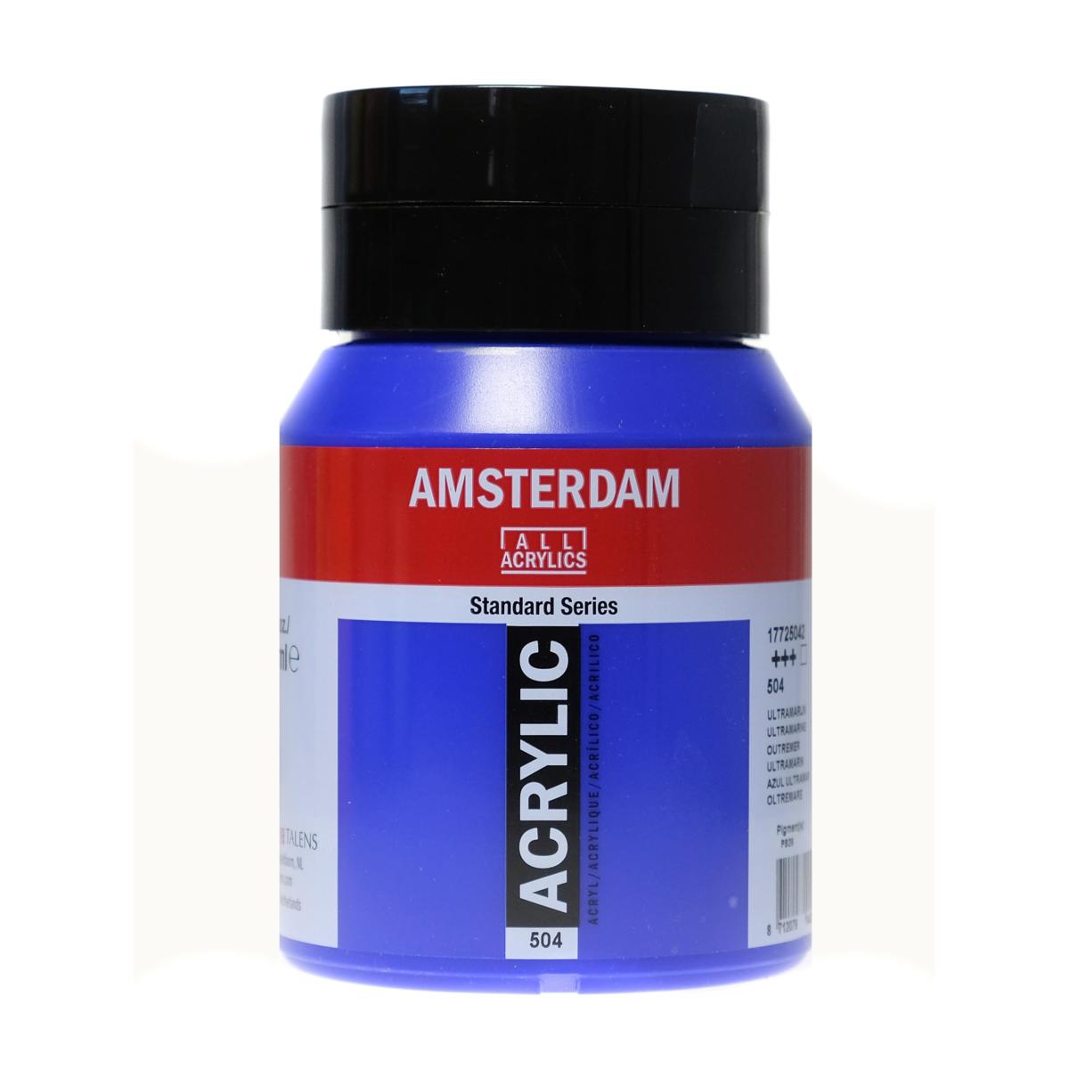 Amsterdam Standard Series Acrylic Paint 500 ml Ultramarine 20207541