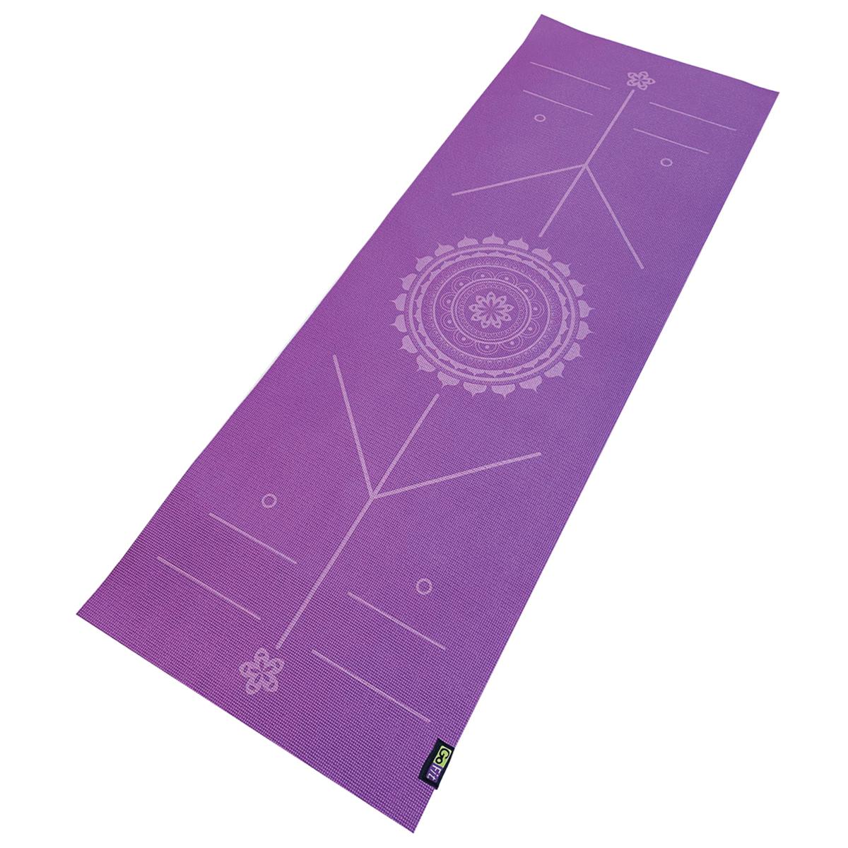 GoFit GFPYMPPL Zen Lotus Designer Yoga Mat 20220973 HSN