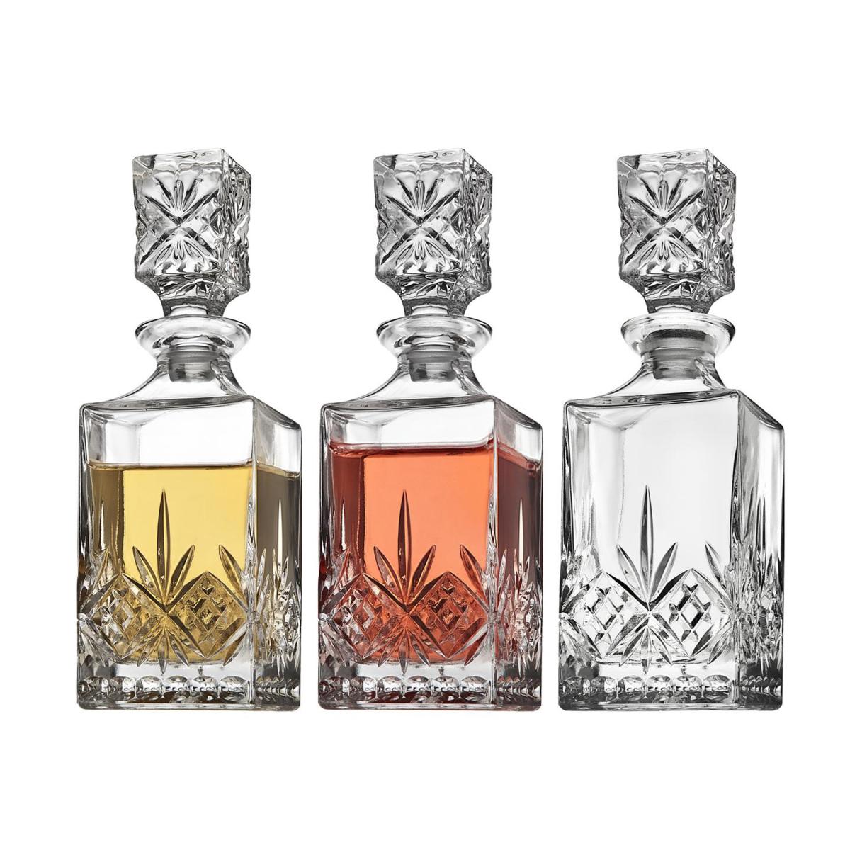 Godinger Dublin Mini Decanter Set of 3 20384521 HSN