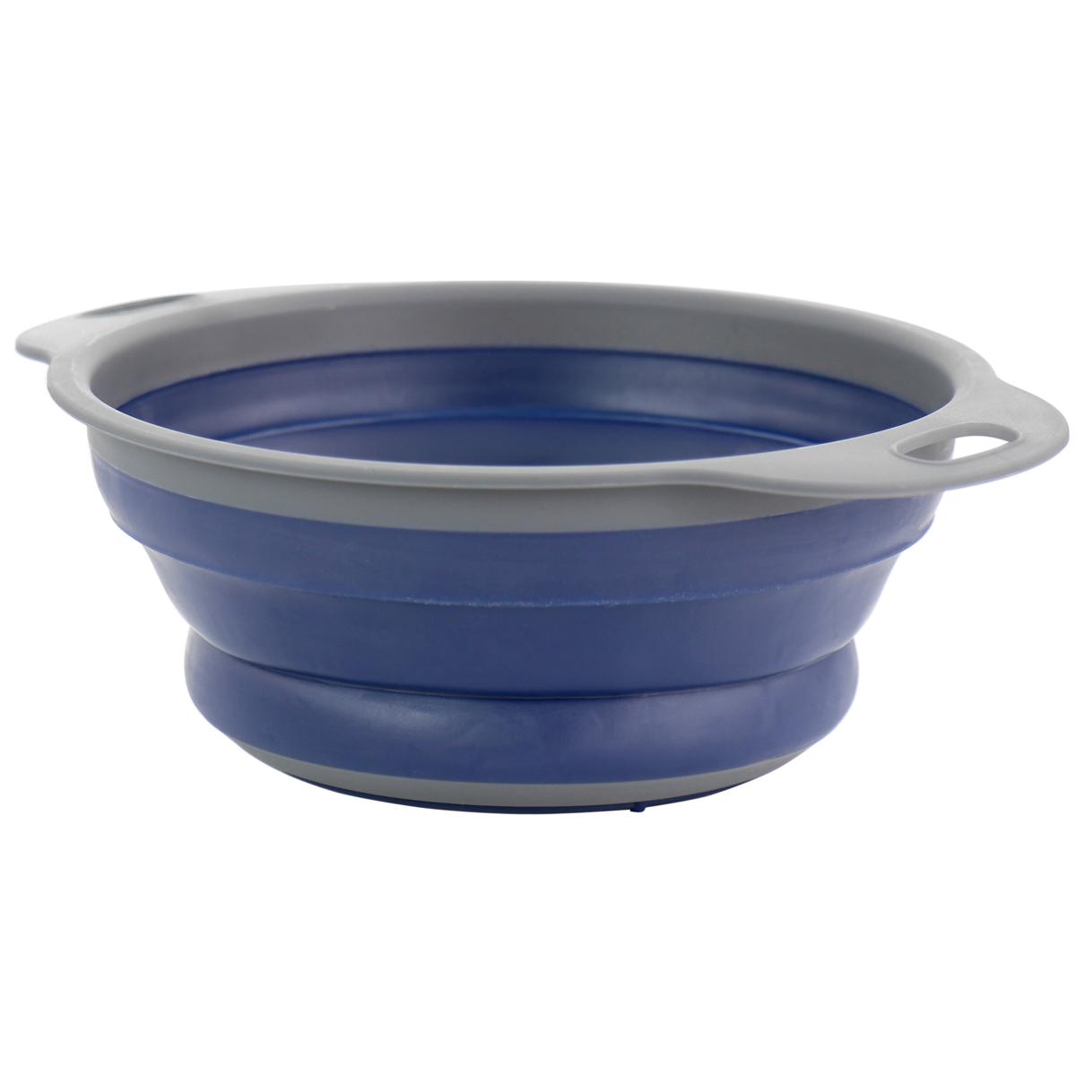 Oster Bluemarine Collapsible Round Plastic Colander, Blue - 20587724 | HSN