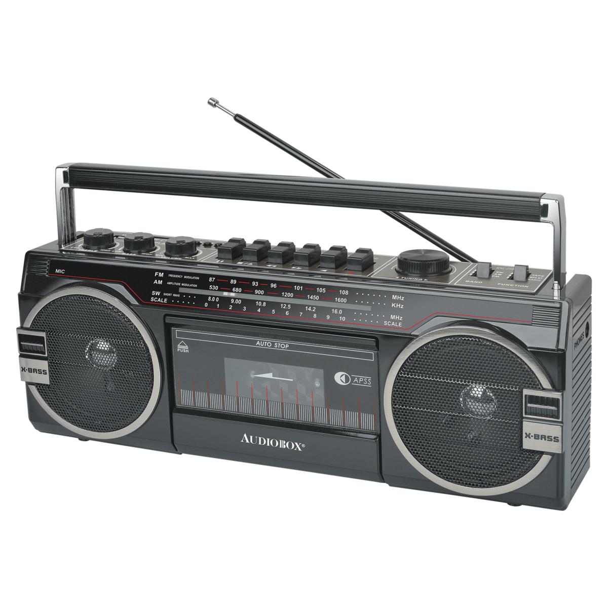 Audiobox RXC Portable Cassette Player and Recorder Boombox with Radio