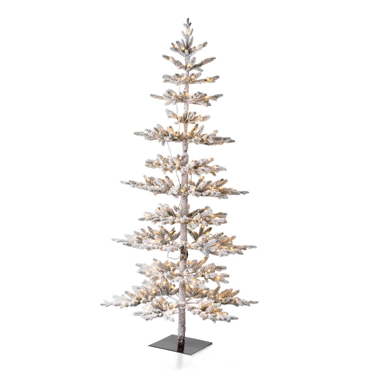 Glitzhome 7ft. Deluxe PreLit Pine Artificial Christmas Tree w/ Lights 20612073 HSN