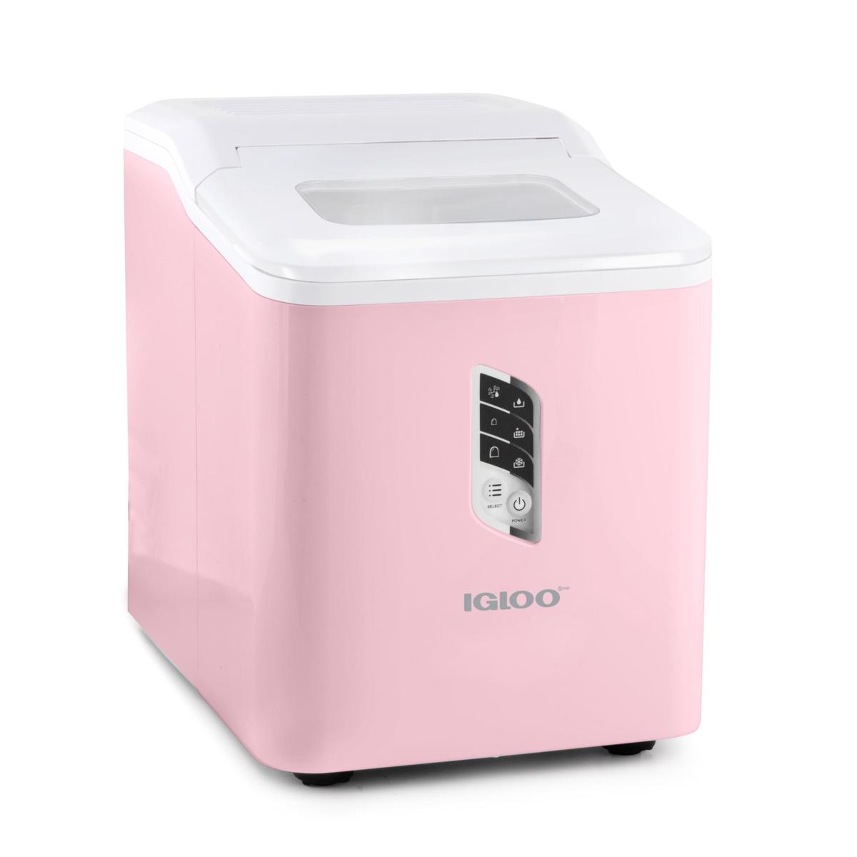 Igloo SelfCleaning 26Pound Ice Maker, Pink 20654736 HSN