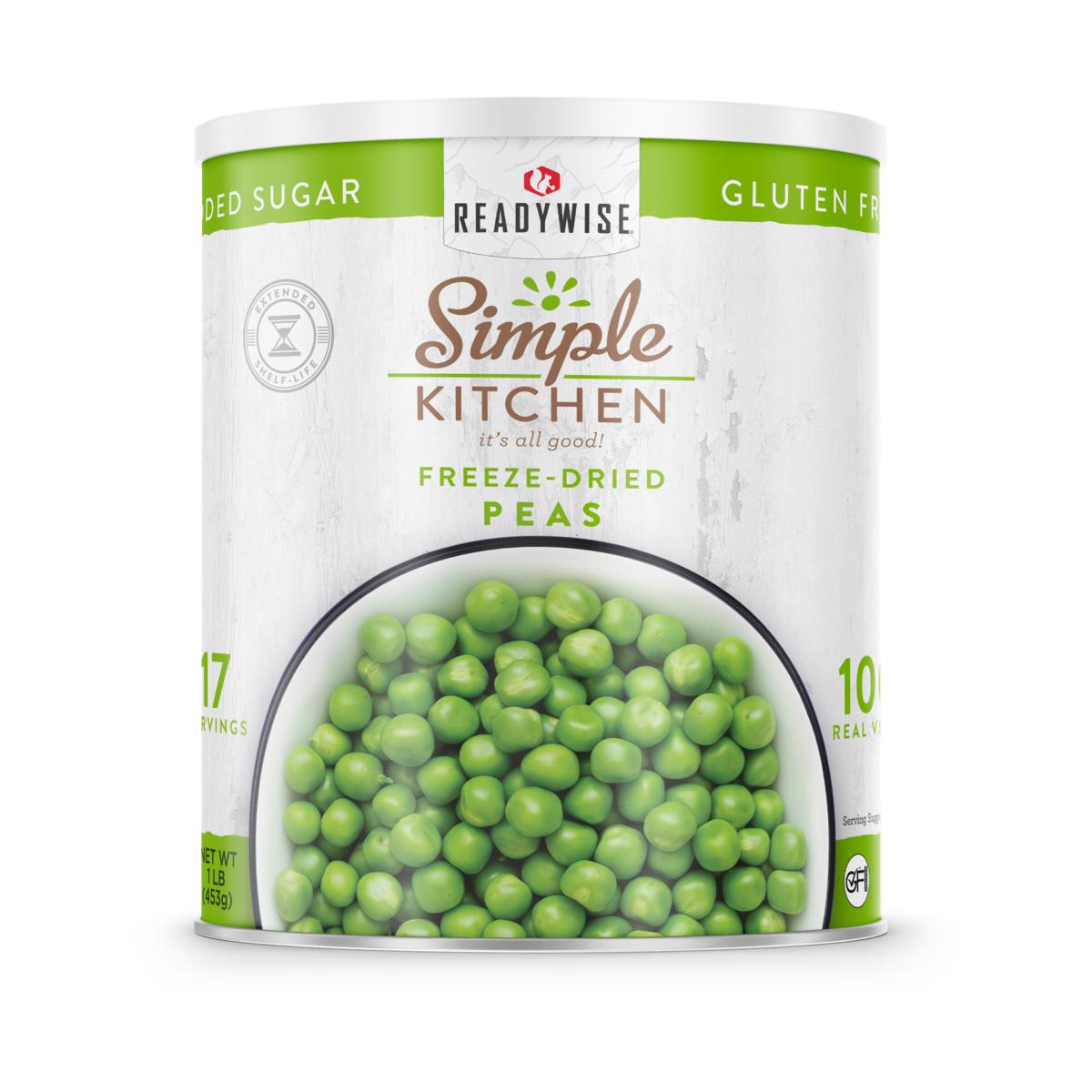 ReadyWise Simple Kitchen FreezeDried Peas 17 Serving Can 20765670