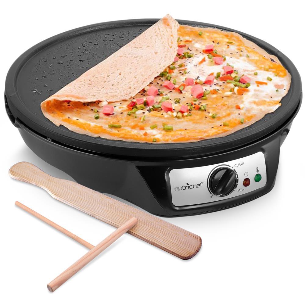 Nutrichef Electric Crepe Maker Griddle Hot Plate Cooktop 20835825 HSN
