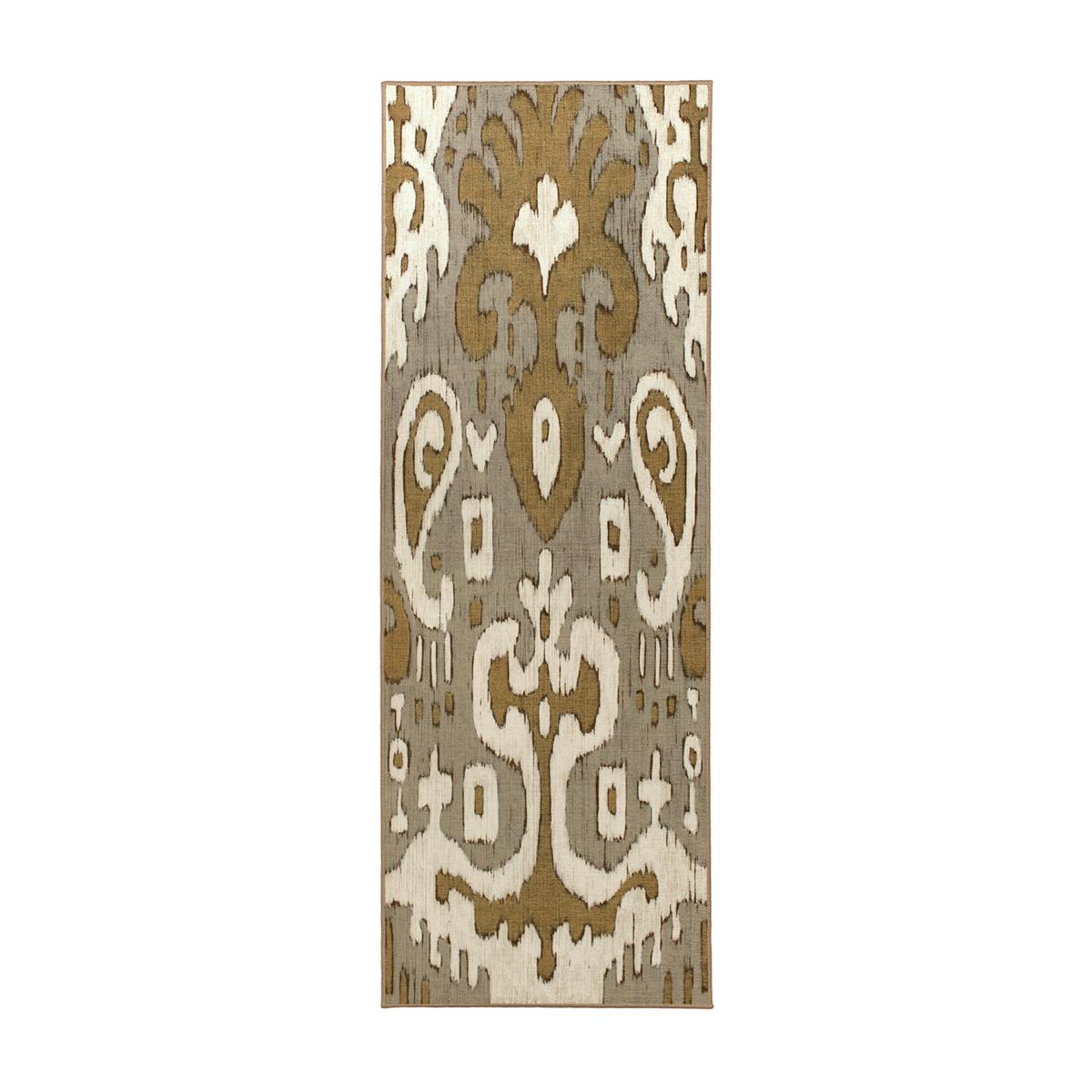 My Magic Carpet Ochre Ikat Washable Rug 10089595 HSN