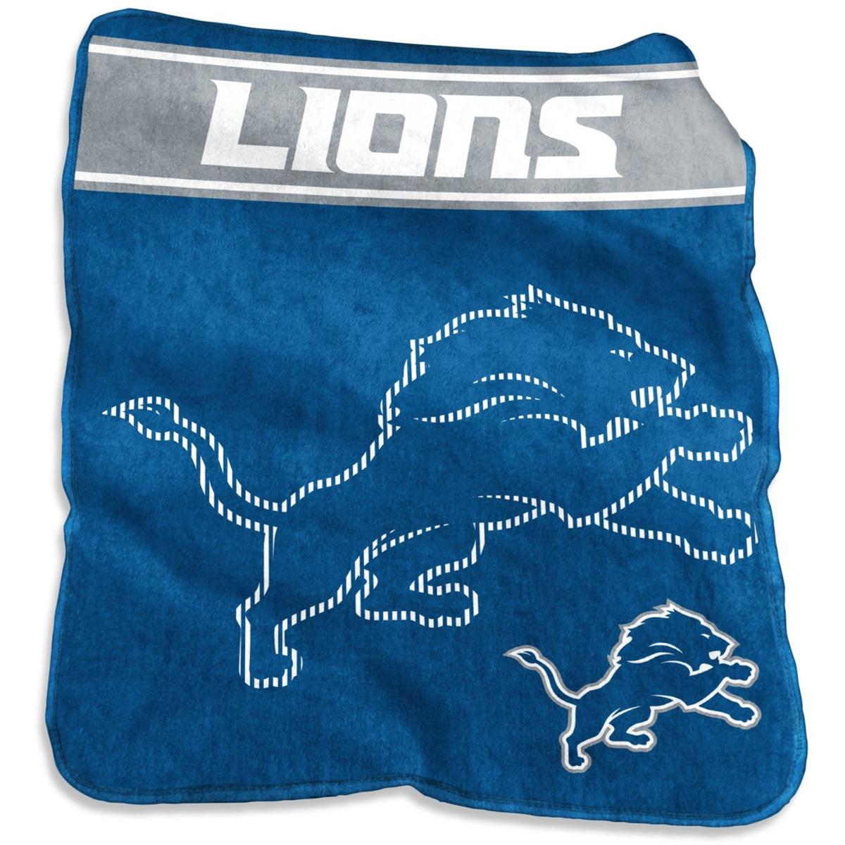 Officially Licensed NFL Lions 60'' x 80'' XL Plush Throw Blanket