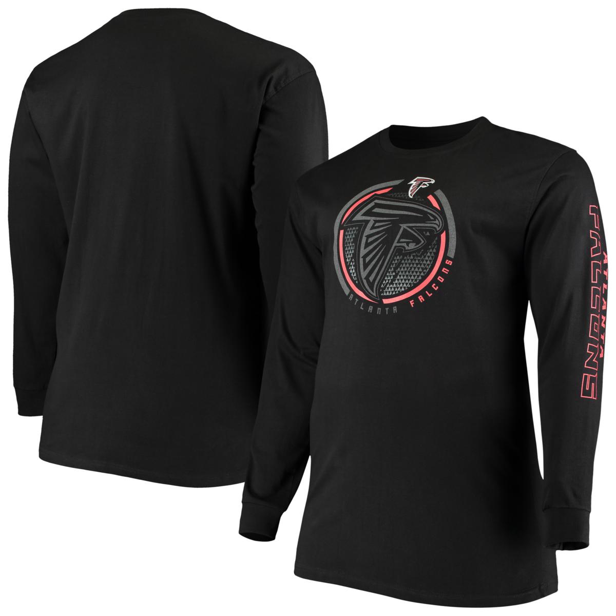 Men s Fanatics Branded Black Big Tall Color Pop Long Sleeve T Shirt men-s-fanatics-branded-black-big-tall-color-pop-long-sleeve-t-shirt