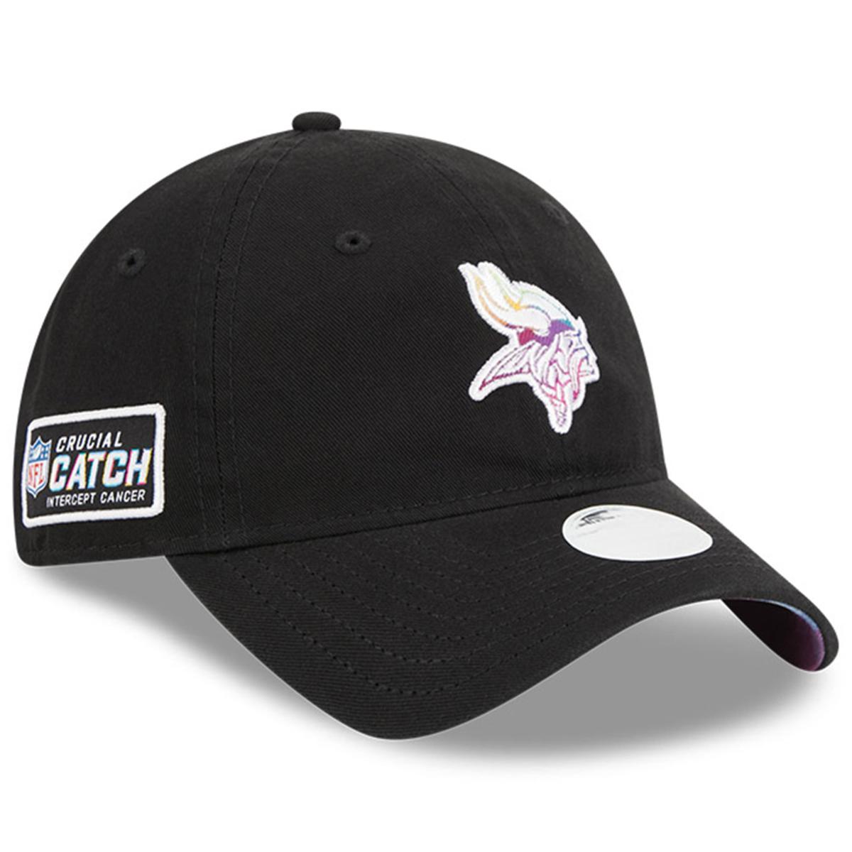 Women's New Era Black 2023 NFL Crucial Catch 9TWENTY Adjustable Hat