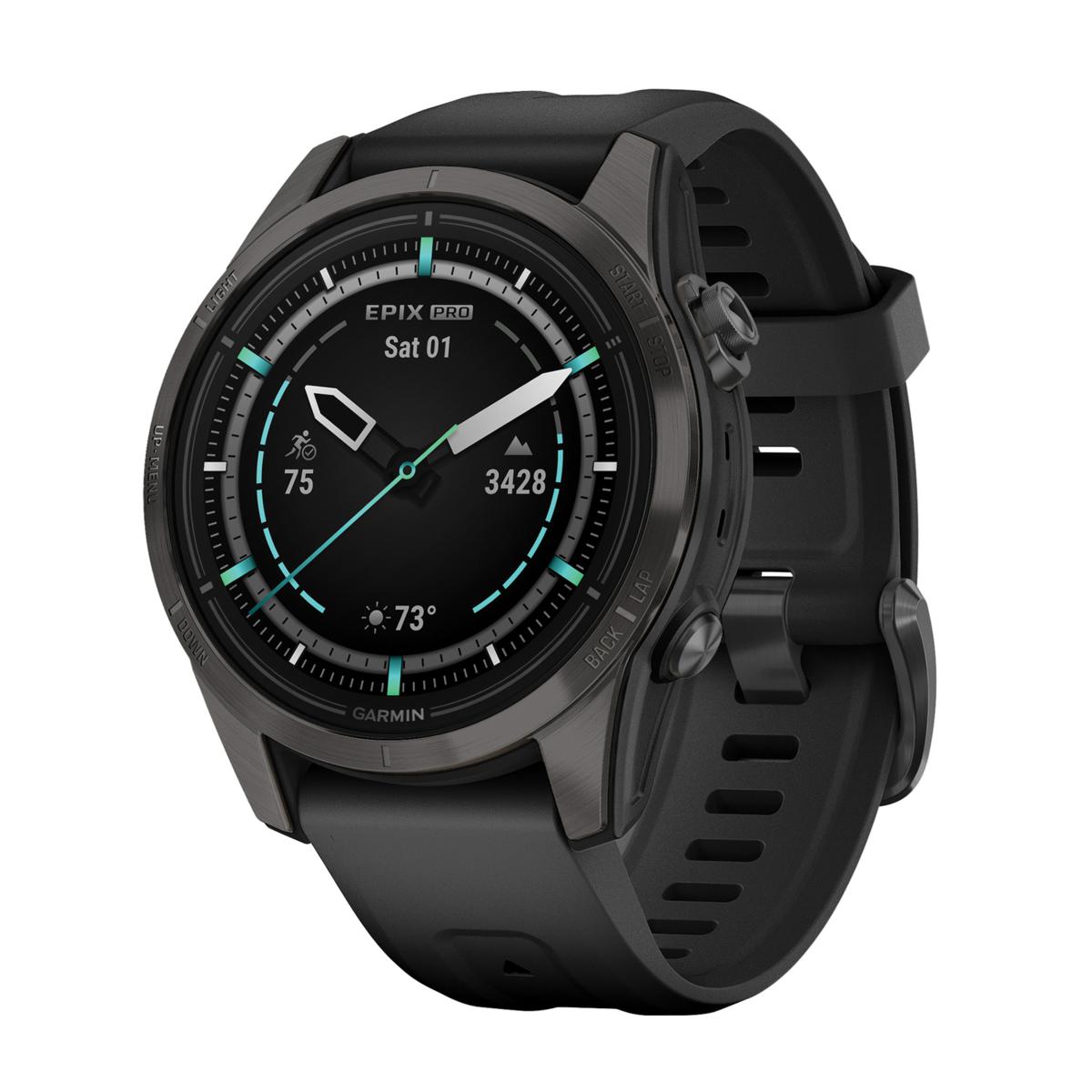 Garmin epix Pro (Gen 2) Sapphire Edition Smartwatch with 42-mm Case ...