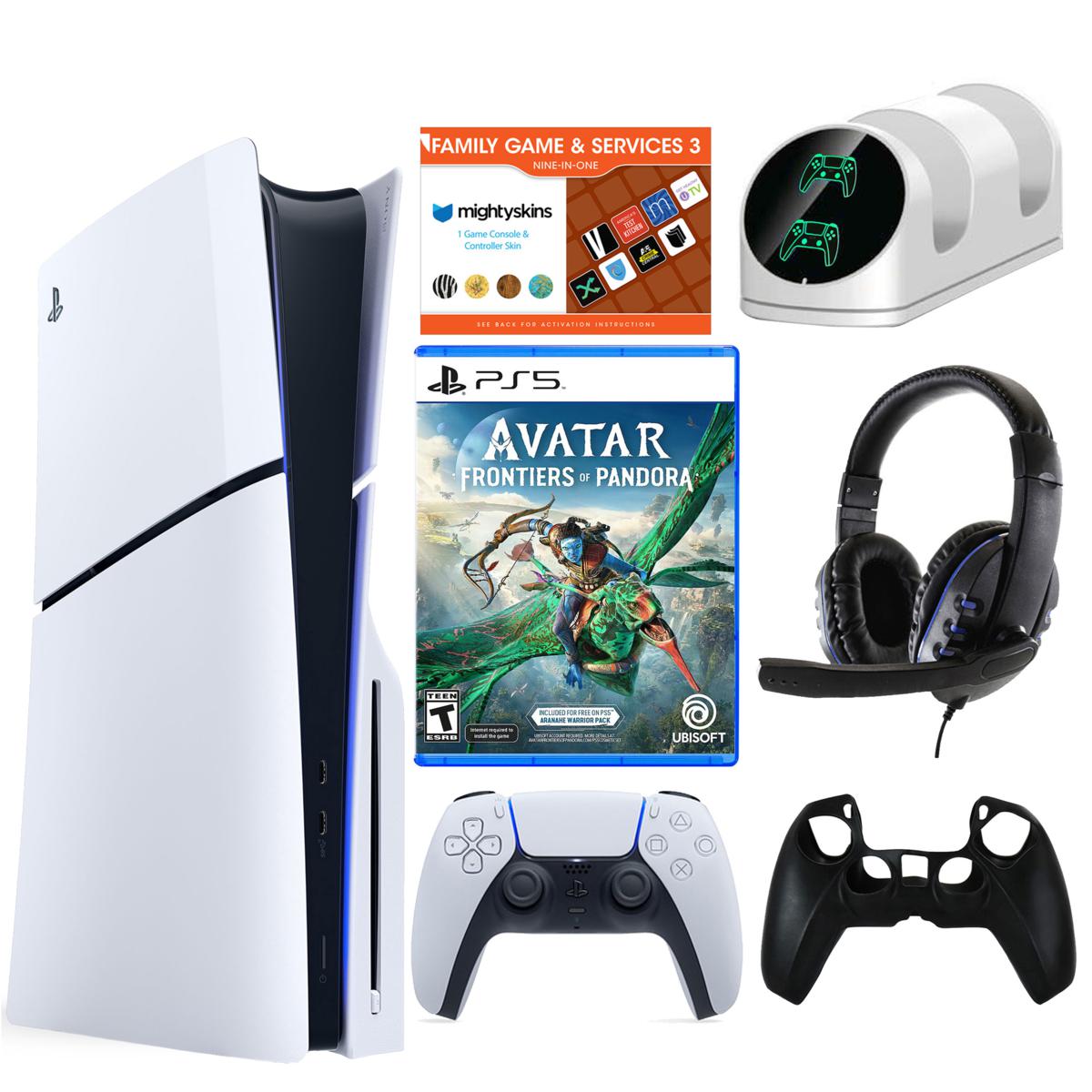 PS5 Slim Core Console with Avatar: Frontiers of Pandora Bundle ...