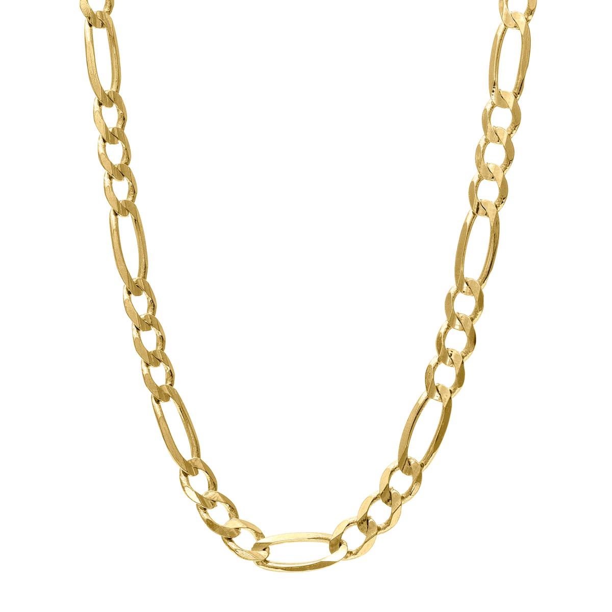 14K Figaro 20" Chain 23223272 HSN