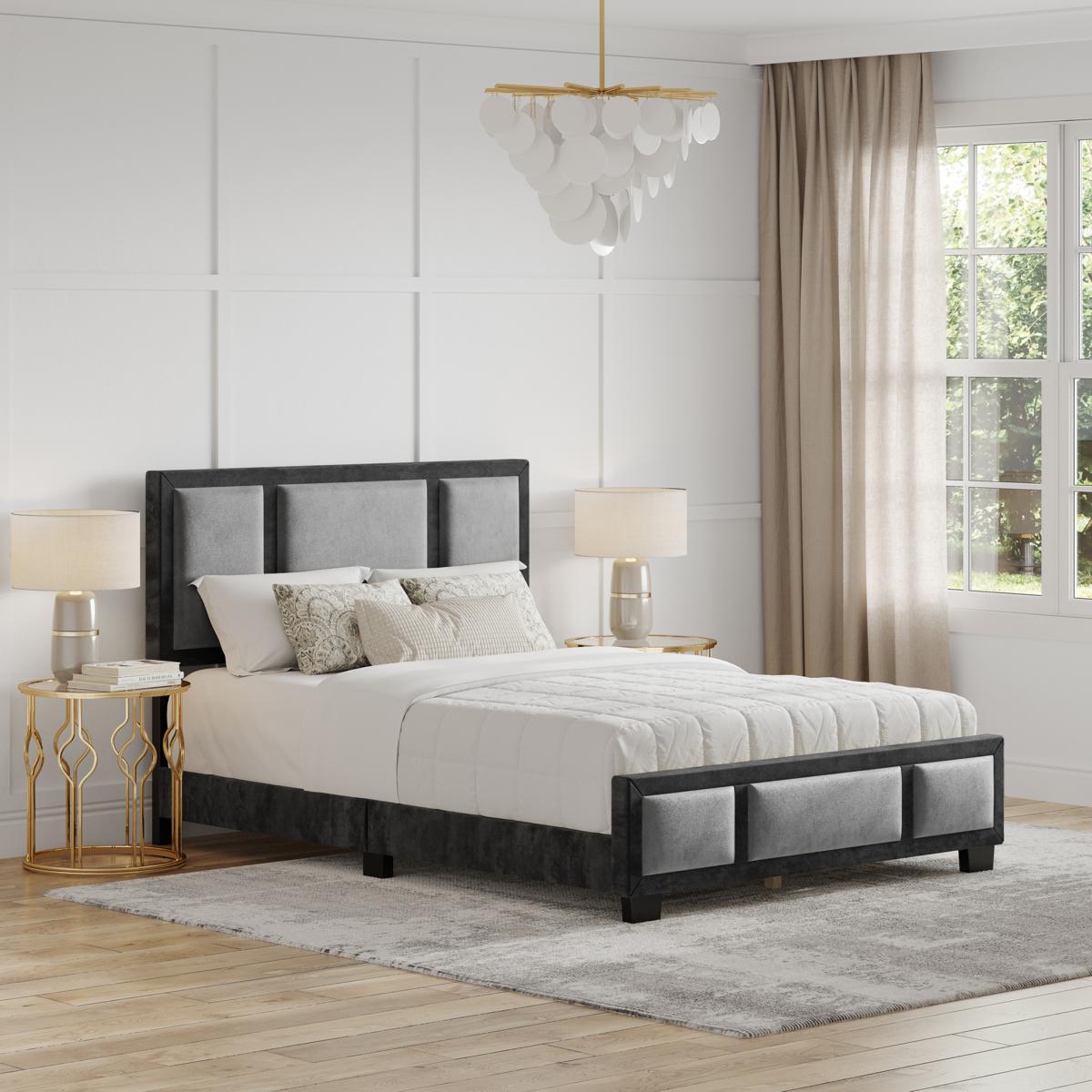 Boyd Sleep Bavaria Velour Platform Bed, Full 23225469 HSN