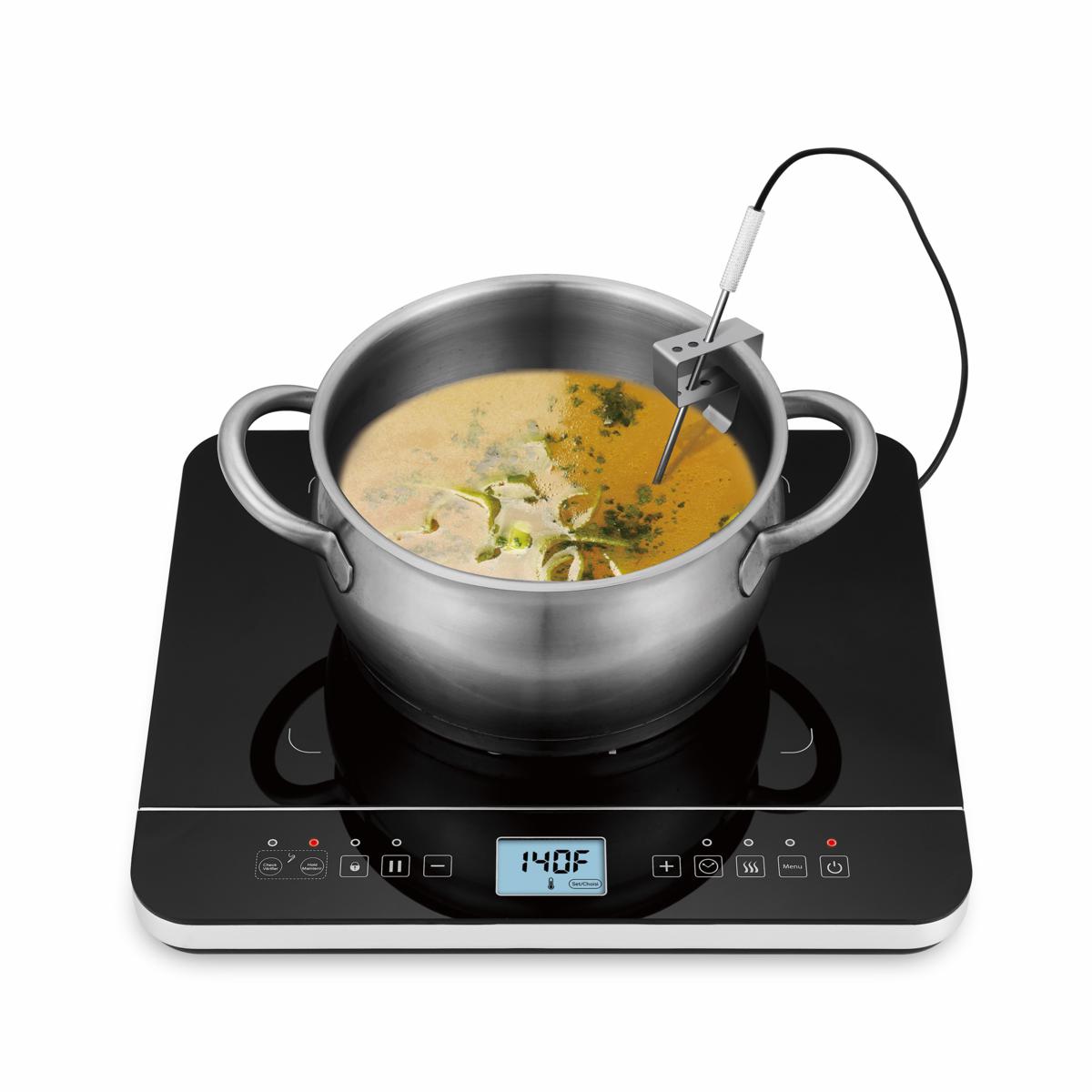 Salton Induction Cooktop with Temperature Probe 23252265 HSN