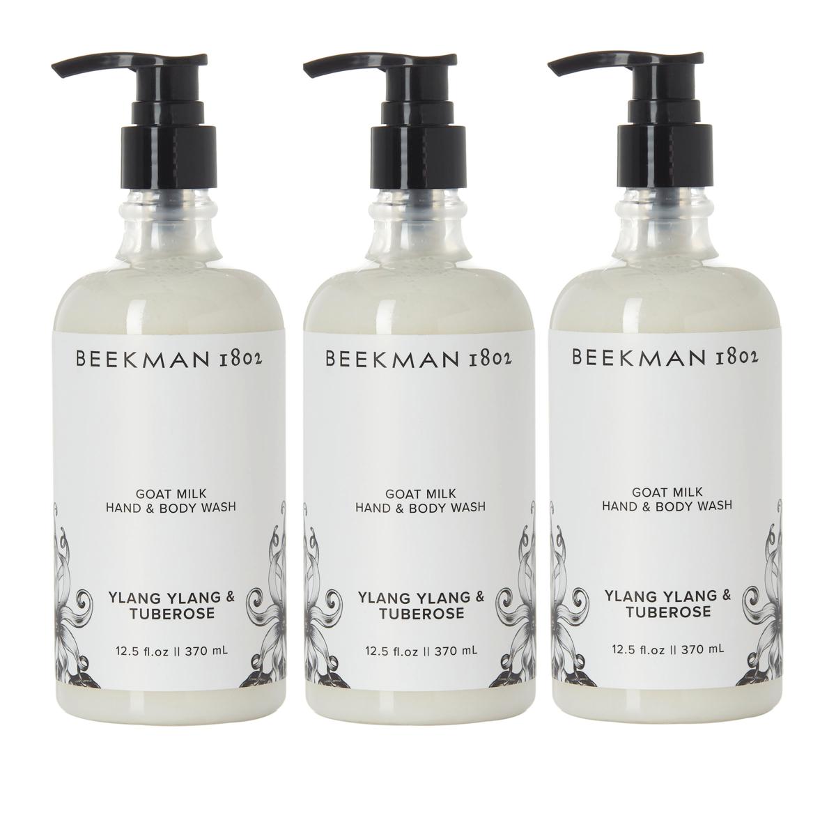 Beekman 1802 Ylang Ylang And Tuberose Goat Milk Hand And Body Wash 3 Pack