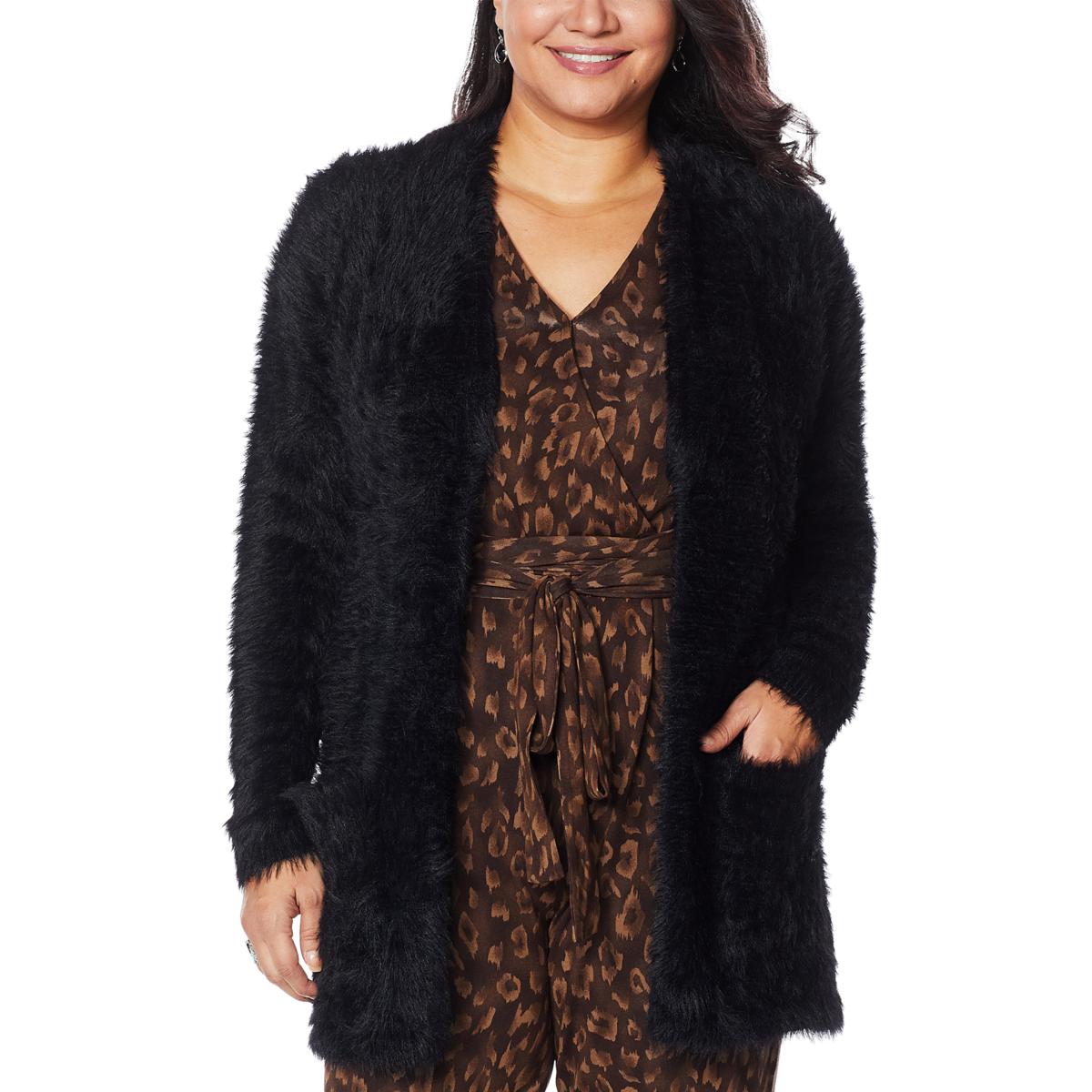 Colleen Lopez Snuggle Knit Cozy Cardigan 9463495 HSN