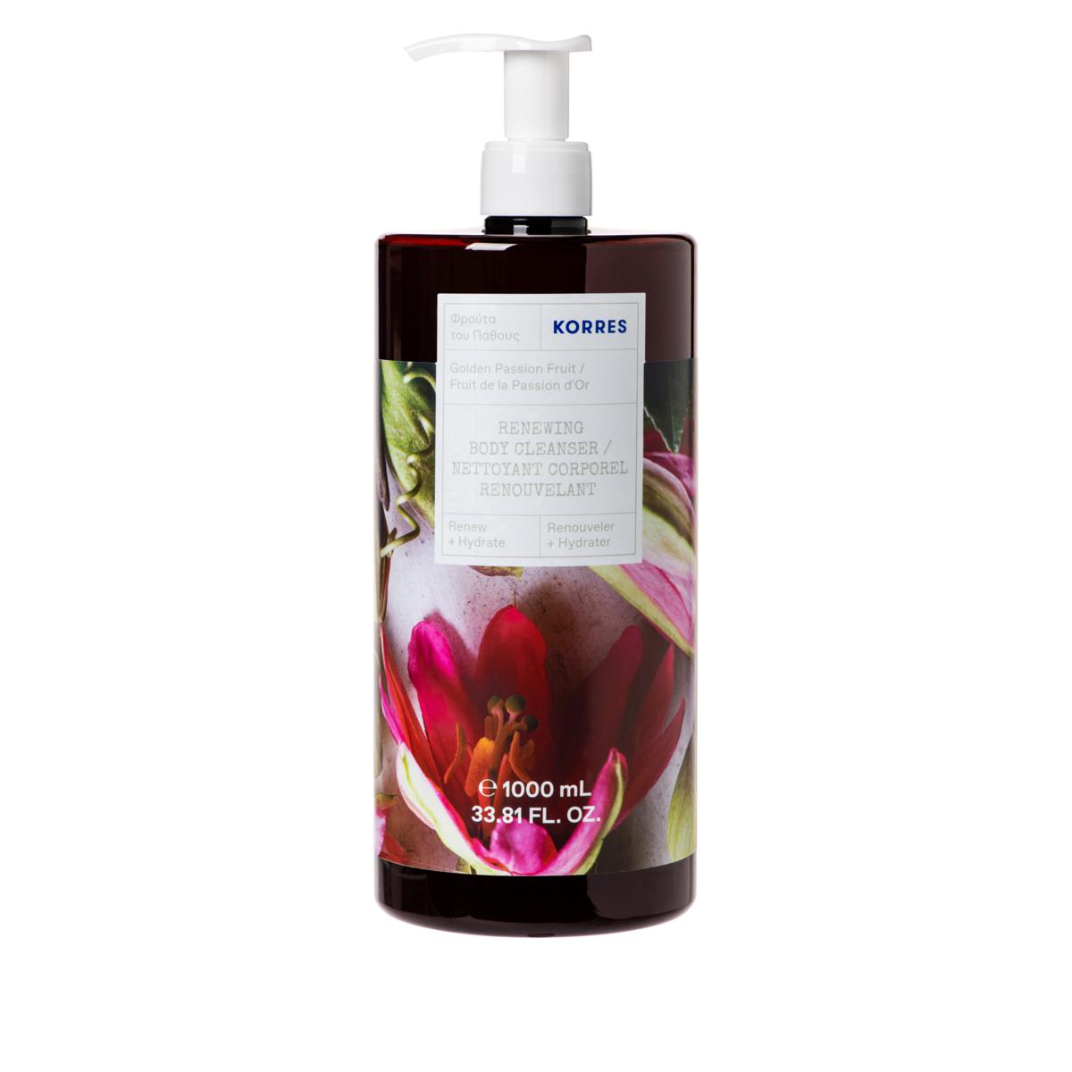 Korres 1Liter Golden Passionfruit Renewing Body Cleanser 9472058 HSN