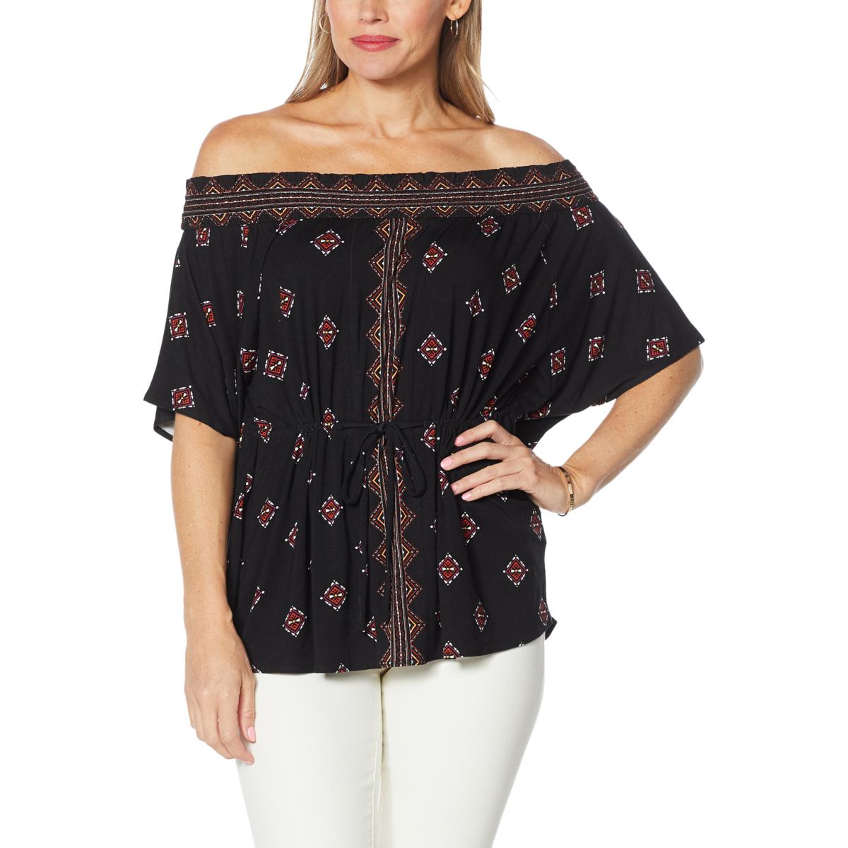 hsn off the shoulder tops