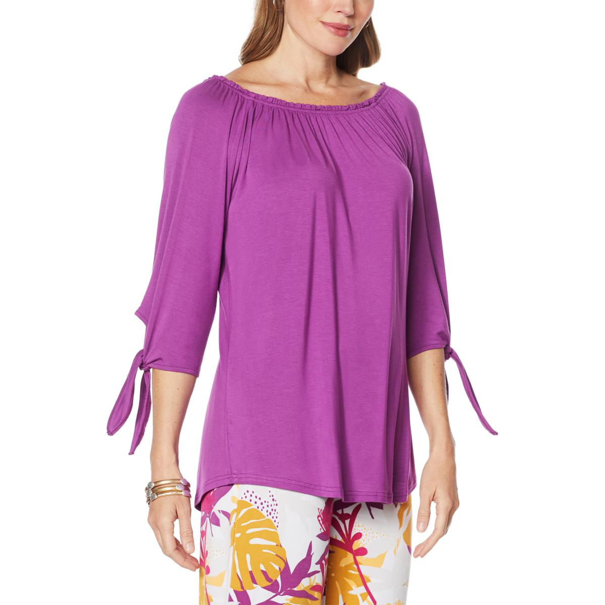 hsn off the shoulder tops