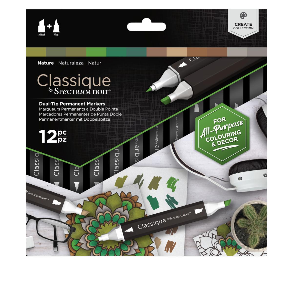 Spectrum Noir Classique Alcohol Ink Markers Set of 12 20000887 HSN