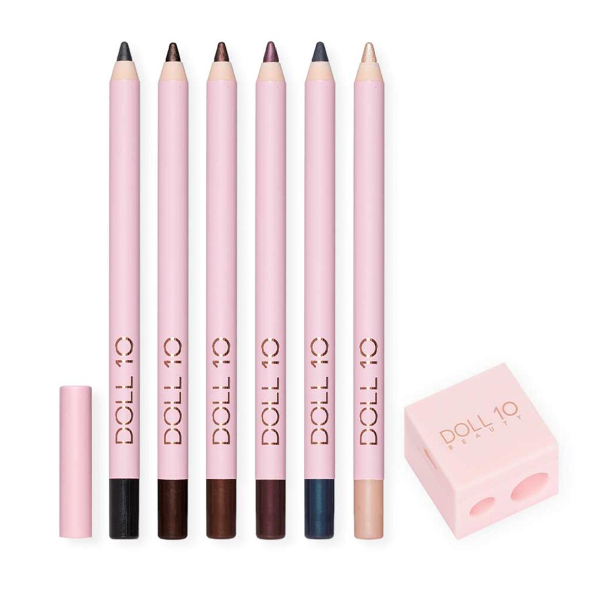 Doll 10 Eye Believe in Magic 6 pc. Eyeliner Set + Pencil Sharpener