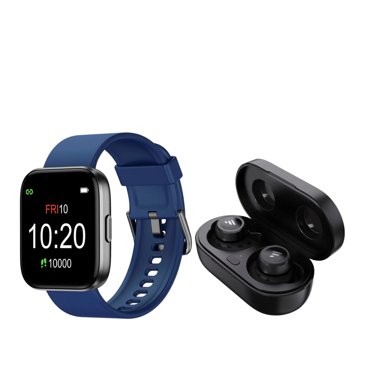 Letsfit IW1 Smartwatch with T20 Earbuds 10085254 HSN