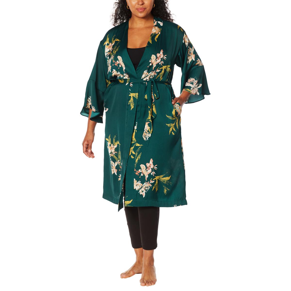 G by Giuliana Black Label Satin Robe Topper - 20144027 | HSN