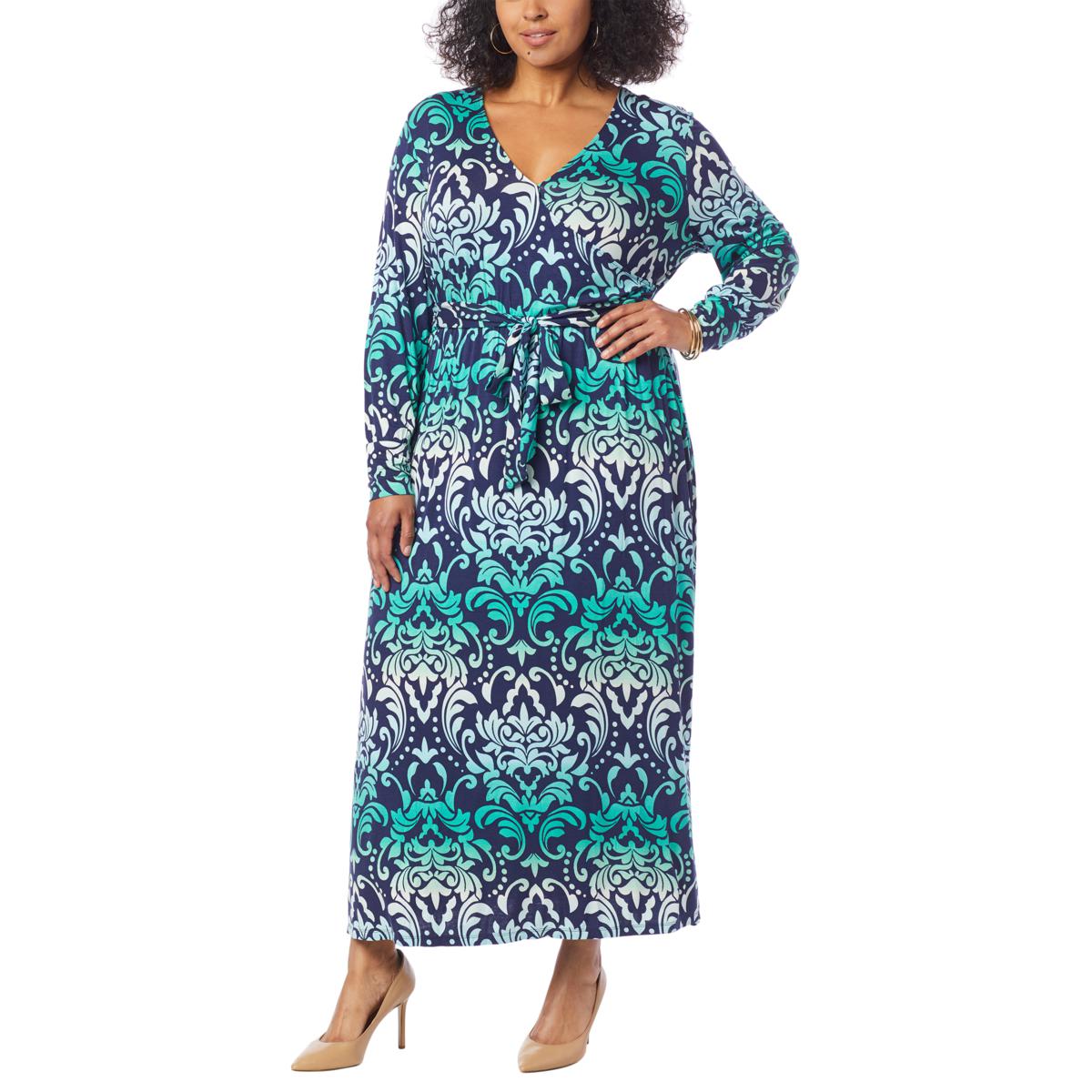 Colleen Lopez Long Sleeve Wrap Maxi Dress - 20220283 | HSN