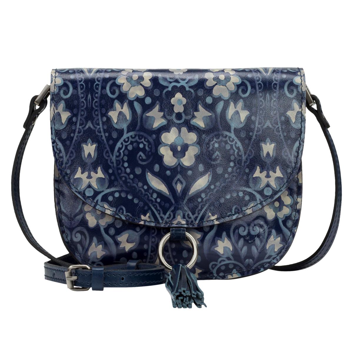 (HSN) Patricia Nash Brinlee Leather Saddle Crossbody