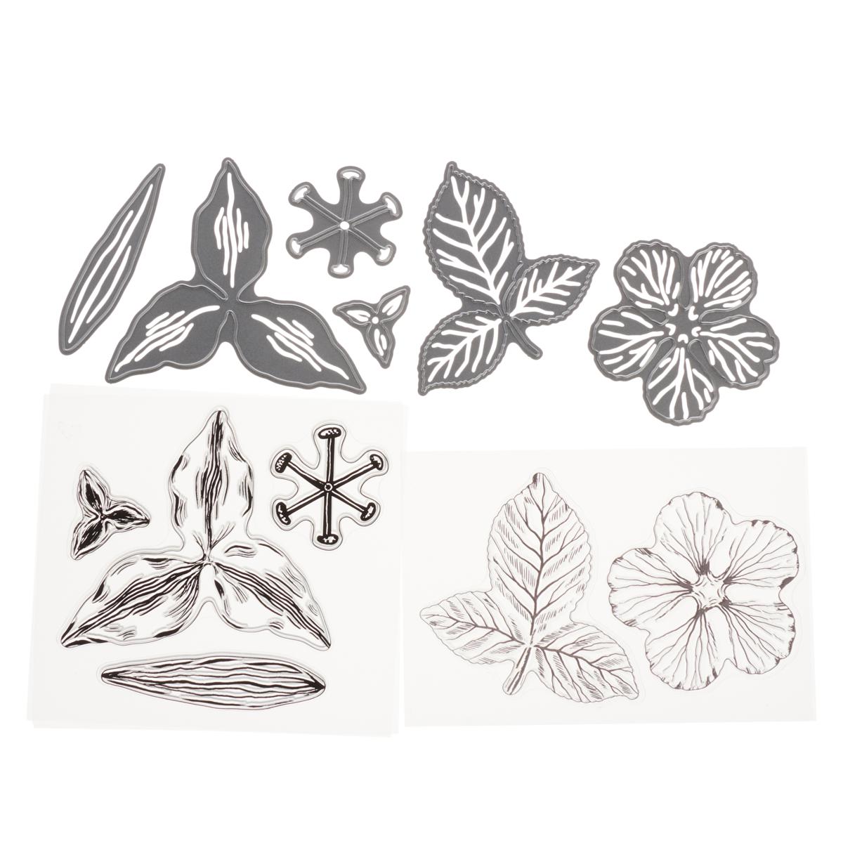 Crafter's Companion Lily and Rose Decoupage Stamp and Die Kit