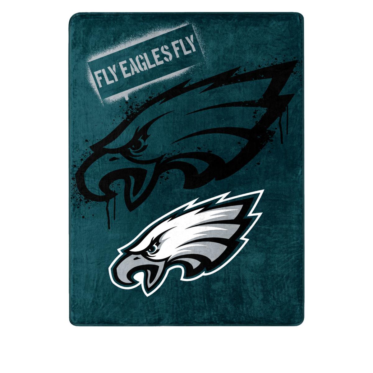 Officially Licensed NFL 80" x 60" Raschel Throw Eagles 20525816 HSN