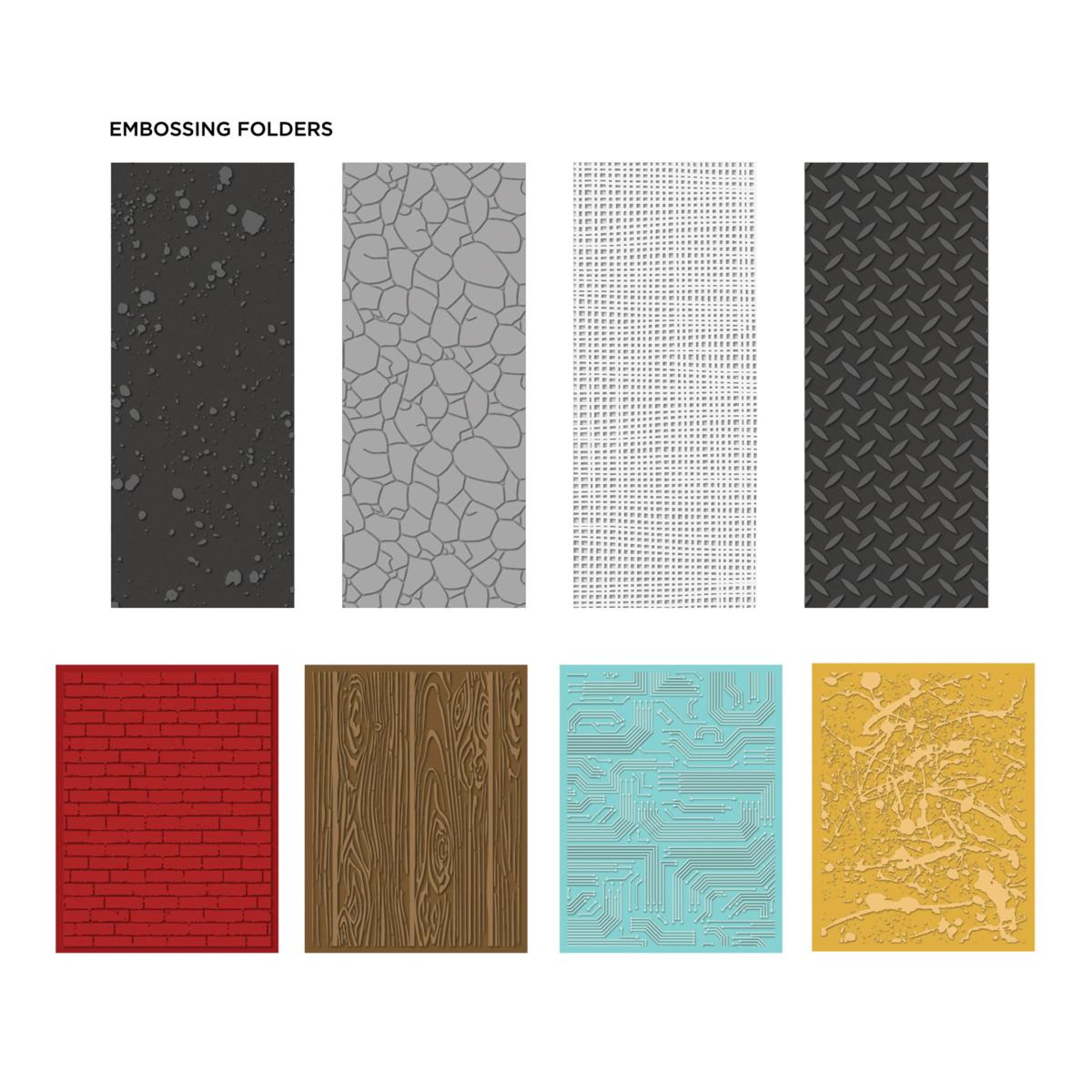 Diamond Press Textured Background Embossing Folders 20555402 HSN