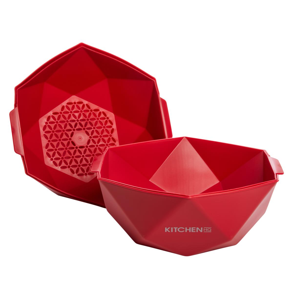 Kitchen HQ 2pack Tilting Mixing Bowl and Colander Set 20625337 HSN