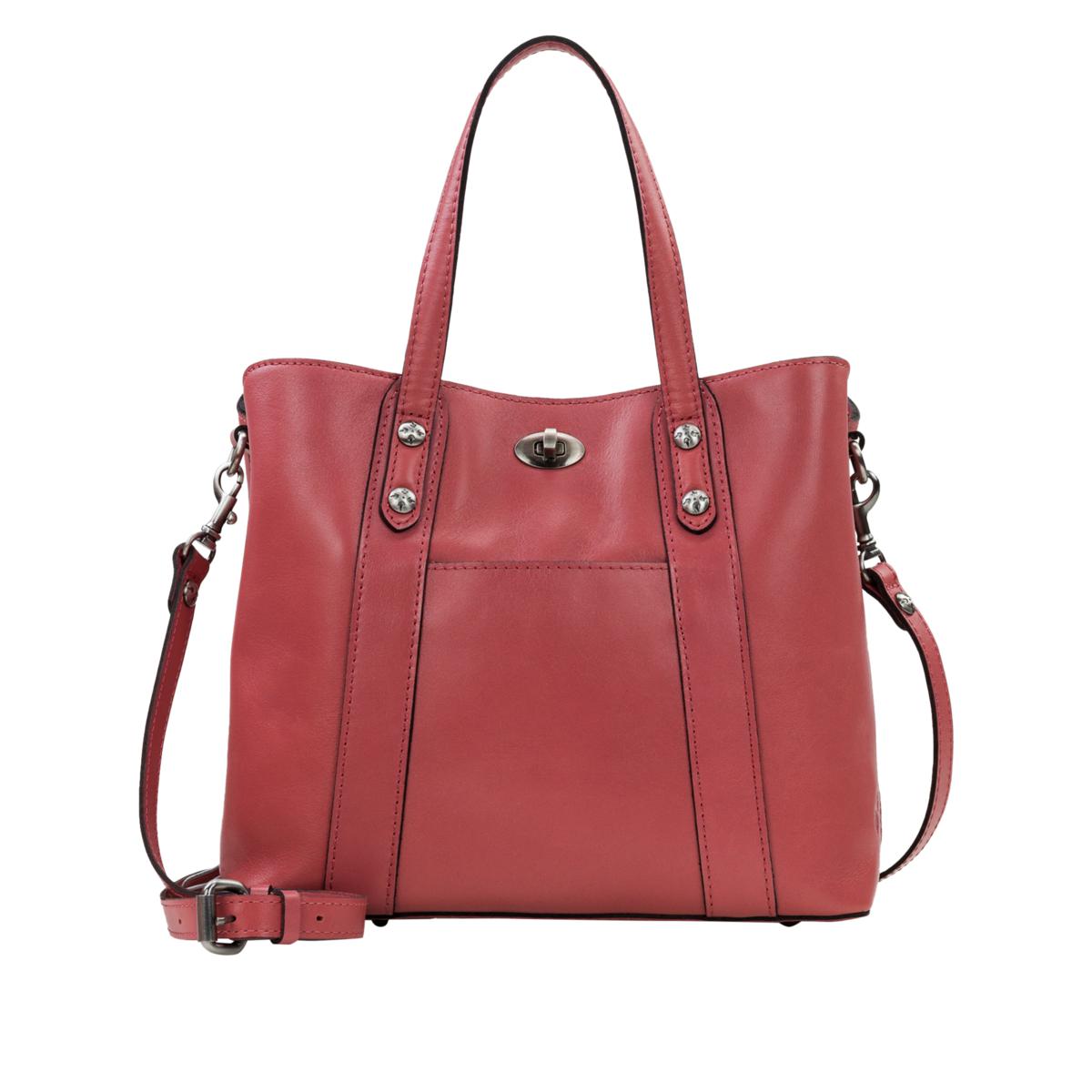 Patricia Nash Darby Mini Leather Tote Crossbody 20636752 HSN