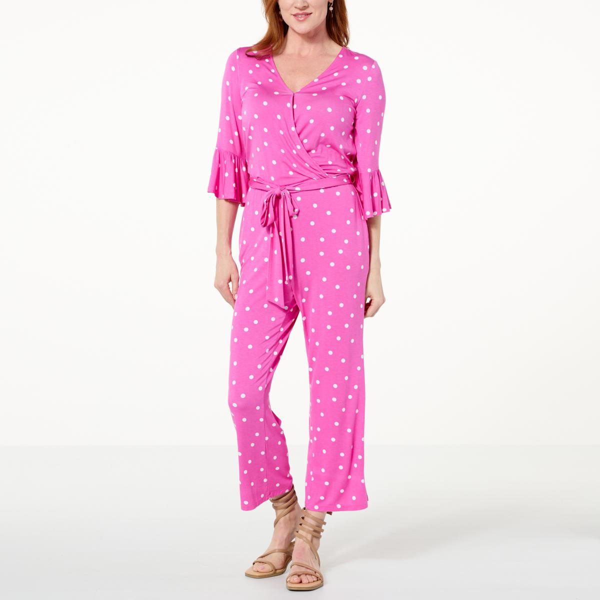 Colleen Lopez Mommy Cropped WideLeg Jumpsuit 20710416 HSN