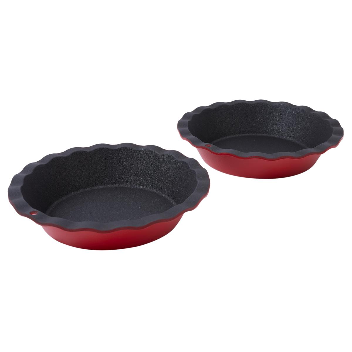Kitchen HQ 2pack Cast Iron Nonstick 9" Pie Pans 20819830 HSN