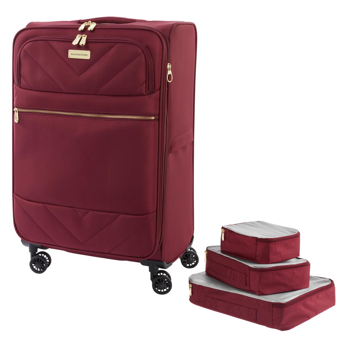 Samantha Brown 26 Spinner with 3-piece Packing Cubes Set - 20829035 | HSN