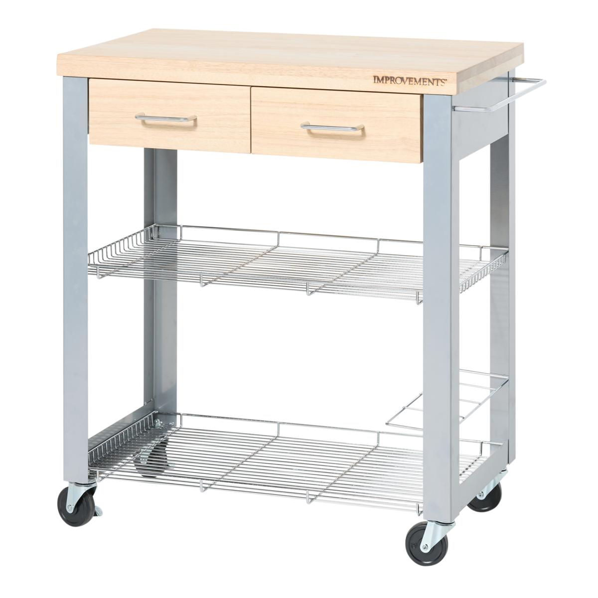 Improvements Wood Block Kitchen Cart 20845073 HSN    ~836193 