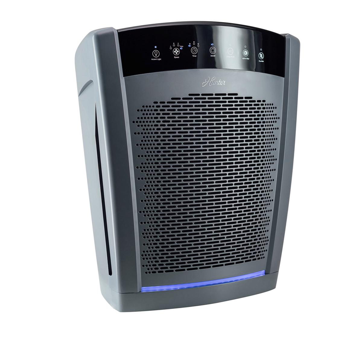 Hunter HP800 Large True HEPA Air Purifier with EcoSilver Filter