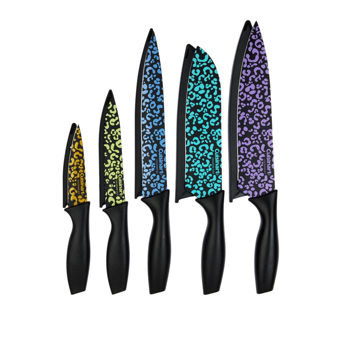 Cuisinart 10piece Multicolored Animal Print Knife Set 20887350 HSN