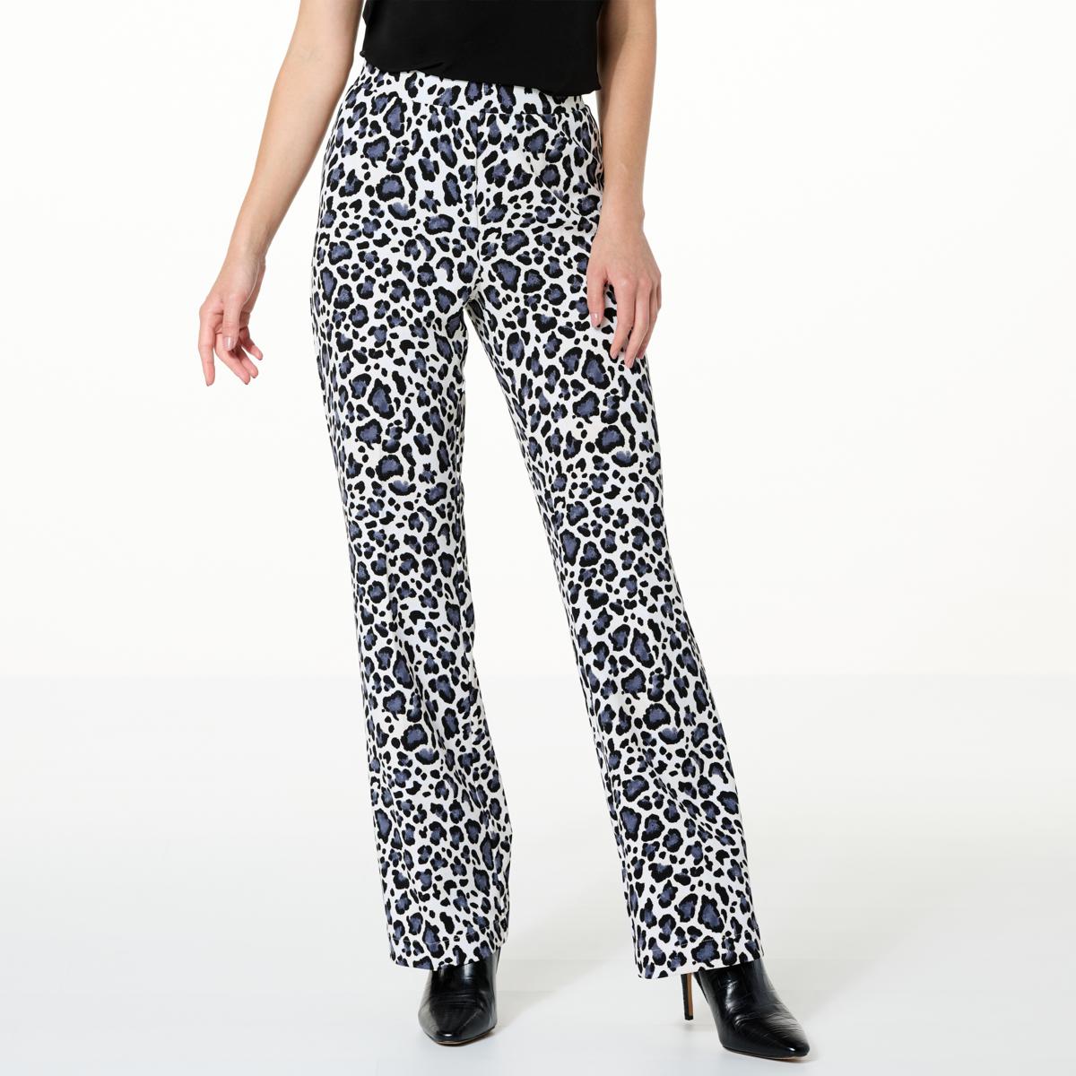 Iman Global Chic Printed Flare Leg Pull On Pant 20896040 Hsn