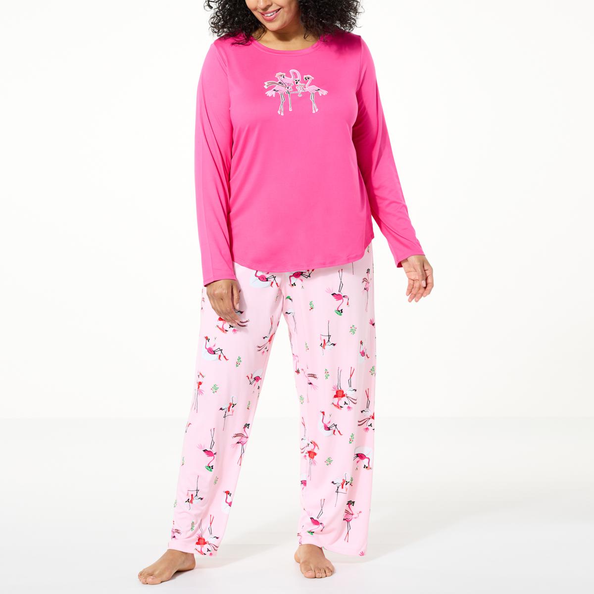 HUE Timeless Soft Jersey Knit 2piece PJ Set 20901496 HSN