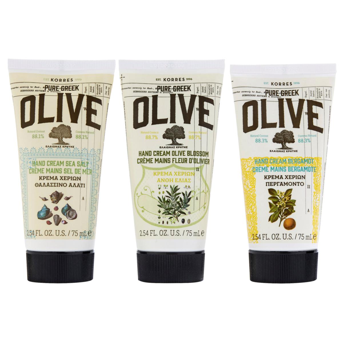 Korres 3piece Olive Oil Hand Cream Collection 20961232 HSN