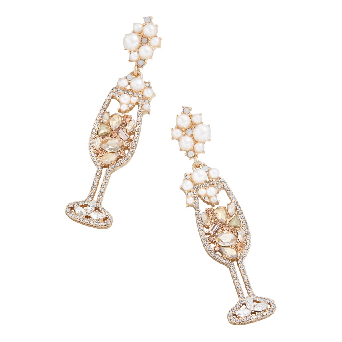 BAUBLEBAR Champagne Glass Drop Earrings 21040314 HSN